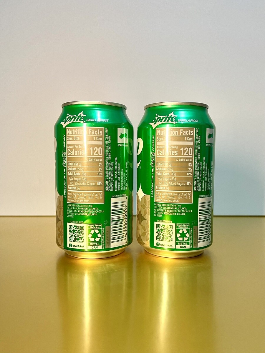New Limited Edition Rare Sprite Vanilla Frost Lemon Lime Soda
