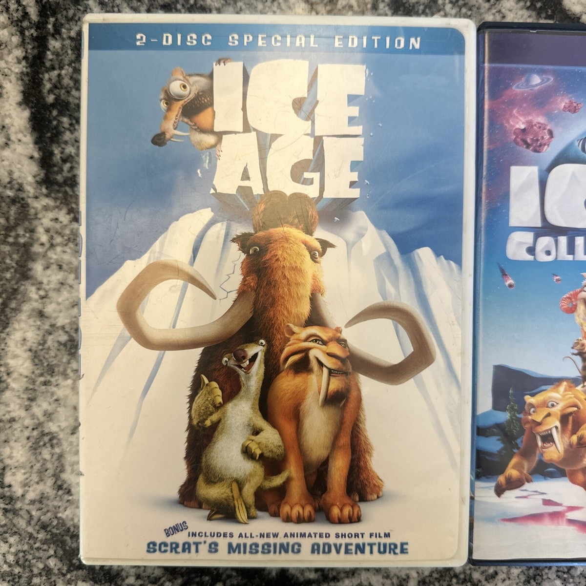 Ice Age & Ice Age Collision Course &A Mammoth Christmas DVD Set Of
