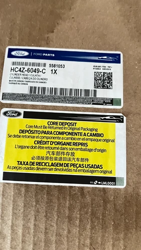 Genuine Ford 6.8L V10 3V Cylinder Head Assembly Passenger Side 12mm HC4Z-6049-C