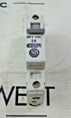 Allen Bradley 1492-CB1 H020 2A 1 Pole 277V Ser B Circuit Breaker