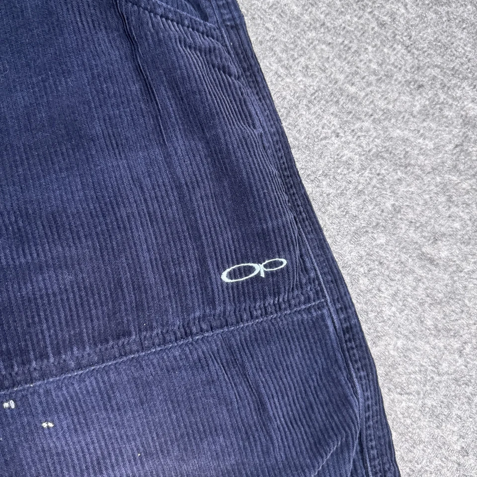 Винтажные мужские вельветовые шорты OP Ocean Pacific 38 темно-синие для серфинга скейта эластичные - Изображение 2 из 4