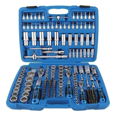 BGS-2247 Steckschlüssel-Satz, Gear Lock, 6,3 (1/4) + 10 (3/8) + 12,5 (1/2), 192-
