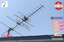 300 Mile Yagi Outdoor Digital TV Antenna for 4K Free UHF VHF FM Channels