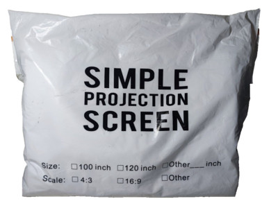 1x Simple Projection Screen Powerextra HD 16:9 f. Kino / Freiluftkino Leinwand
