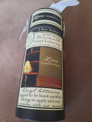 DCWV Home Once Upon A Wall Removable Vinyl Letters ''love is spoken here''