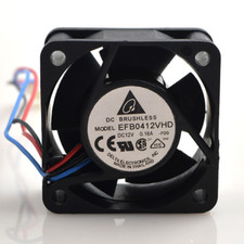 Delta EFB0412VHD BRUSHLESS Cooling Fan DC 12V 0.18A 3pin Cooler Fan 40x40x20mm