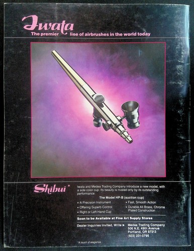 AIR BRUSH DIGEST ~ FN 1981 AUGUST ART MAGAZINE ~ CHARLES WHITE III INTERVIEW - Picture 2 of 4