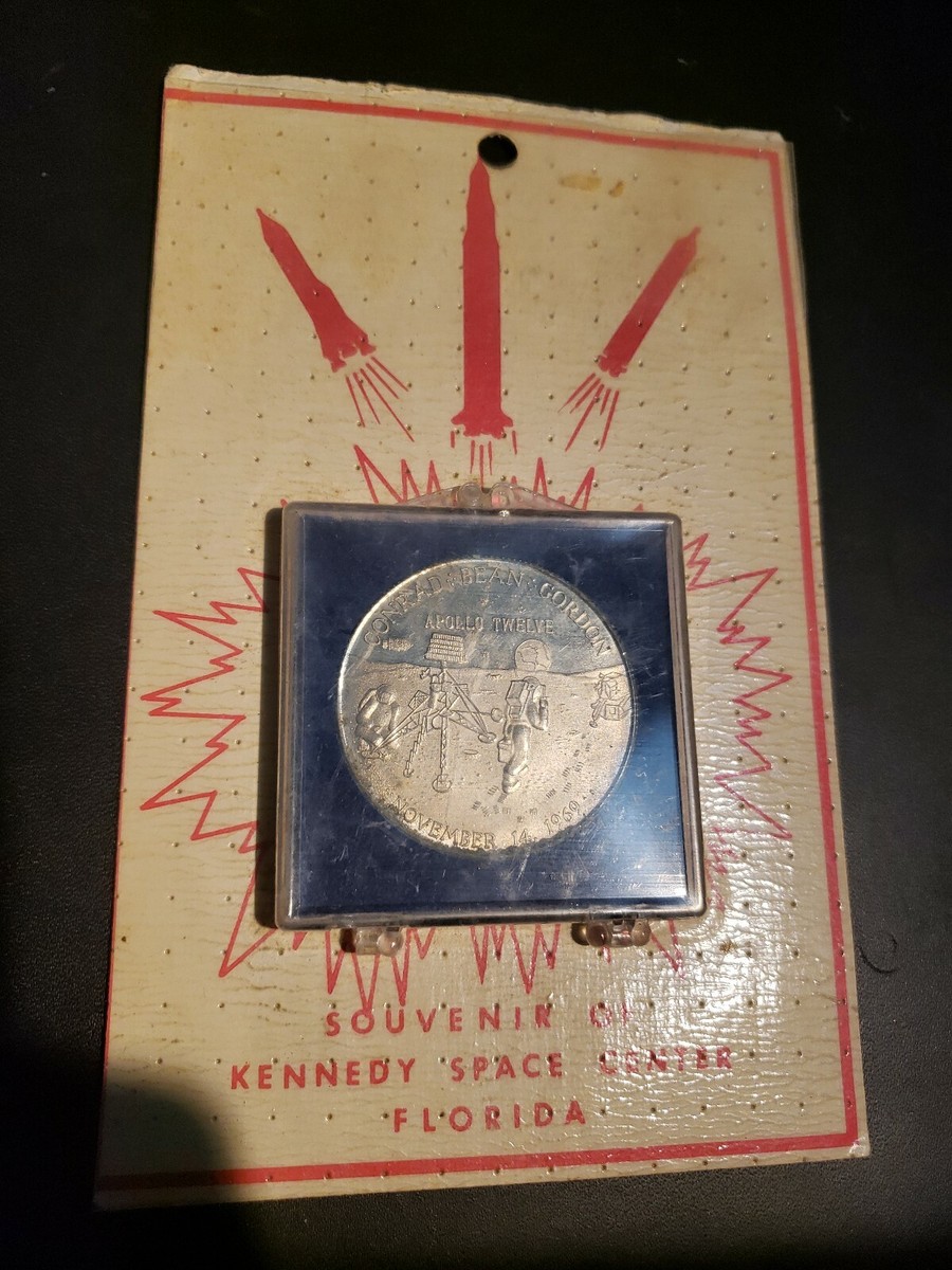 Vintage Apollo 12 Coin/Metal November 14th 1969 Conrad Bean Gordon