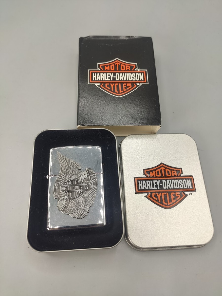 VINTAGE HARLEY DAVIDSON ZIPPO LIGHTER 1999 FIGHTING EAGLE NIB | eBay