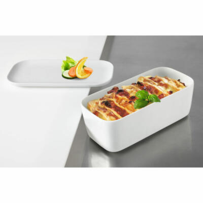 Seltmann Weiden No Limits Backform Back Form Auflaufform Hartporzellan Weiß 23cm