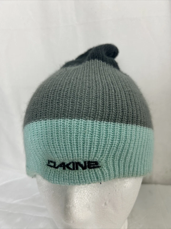 Da Kine 男式 Lester 尾部罗纹豆豆蓝色灰色绿色丙烯酸均码 — 第 3/4 张图片