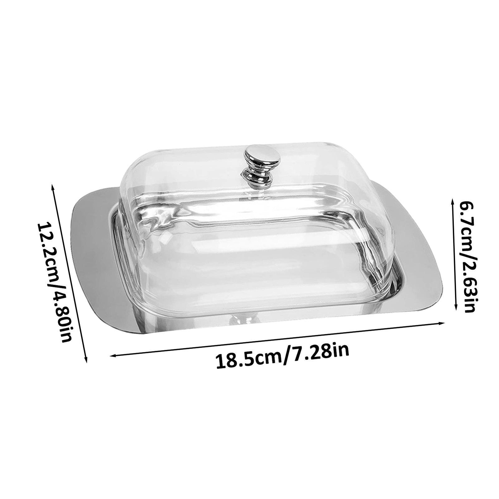 Butter Dish with Lid NonSlip Butter Holder Airtight Butter Container