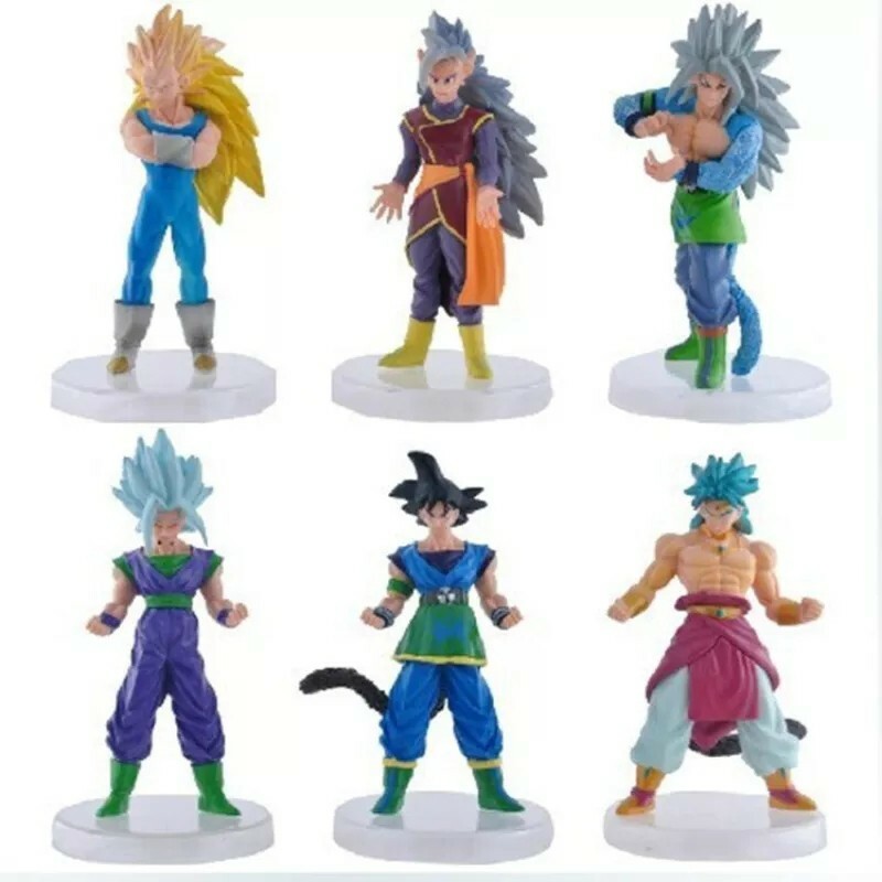 Coffret cadeau figurines Dragon Ball Z After Future 6 pièces pour anniversaire de fan
