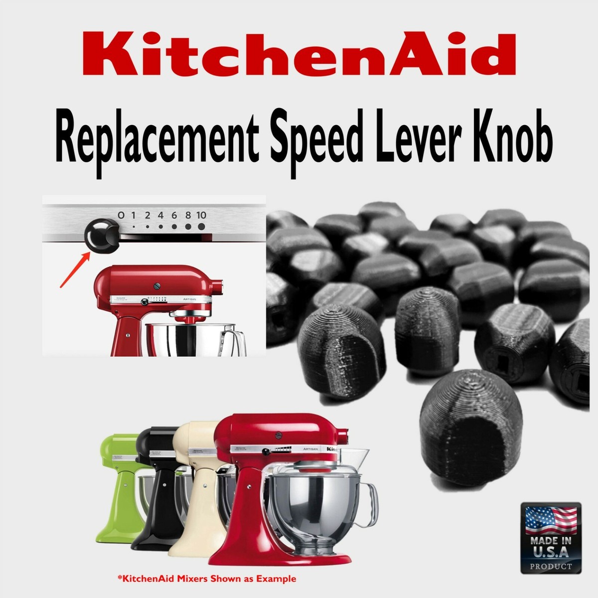 Kitchen Aid Mixer Speed Knob Replacement - Made In Texas! | eBay
