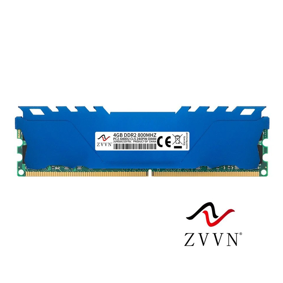 ZVVN 4GB DDR2 800MHz PC2-6400U CL5 240Pin DIMM intel Desktop Upgrade Memory BT - Image 2 of 4