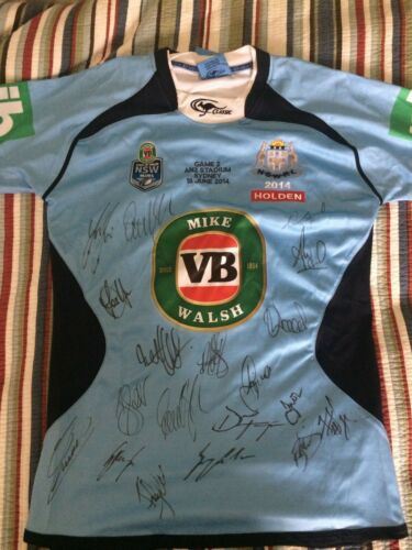 2014 State Of Origin Signed PLAYER ISSUED Jersey - Picture 1 of 4