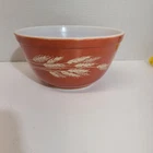 Vintage Pyrex Autumn Harvest Wheat Rust #402 1.5L Mixing Bowl