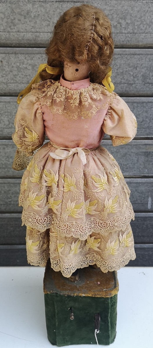 LAMBERT BOURGEOIS Antique mechanical automaton Victorian Bisque