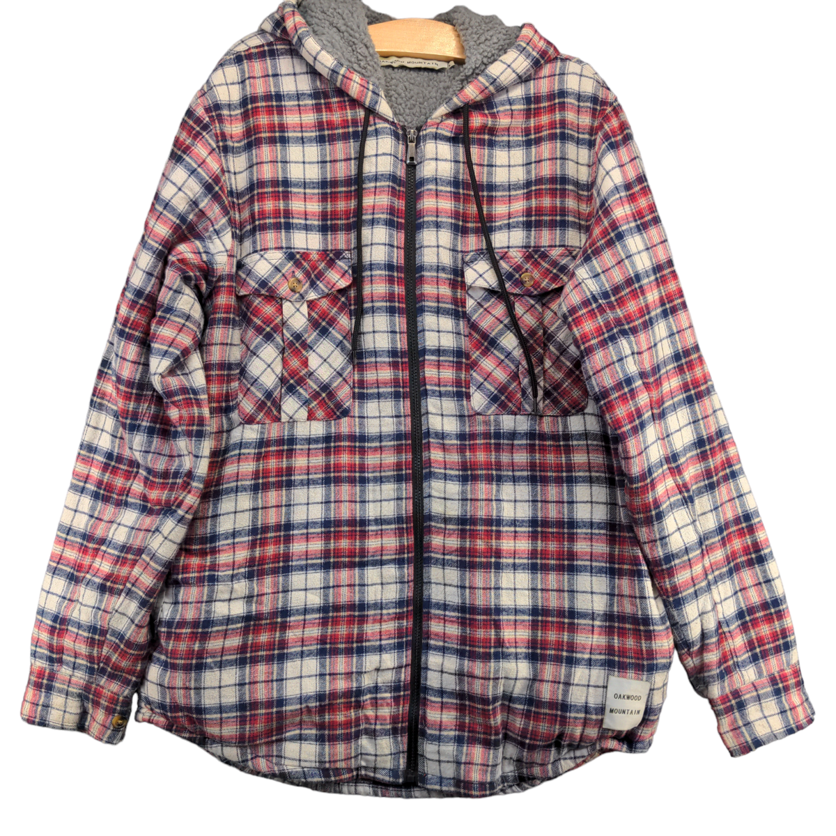 Oakwood Mountain Men's Shacket Jacket Multi Large Long Sleeve
