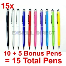 15x = 10 + 5 FREE Ballpoint Ink Stylus Touch Screen Phone Pen Stocking Stuffer