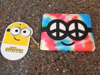 Minions Artist Series Figural Tie-Dye Small Zip Wallet Despicable Me Rise of Gru