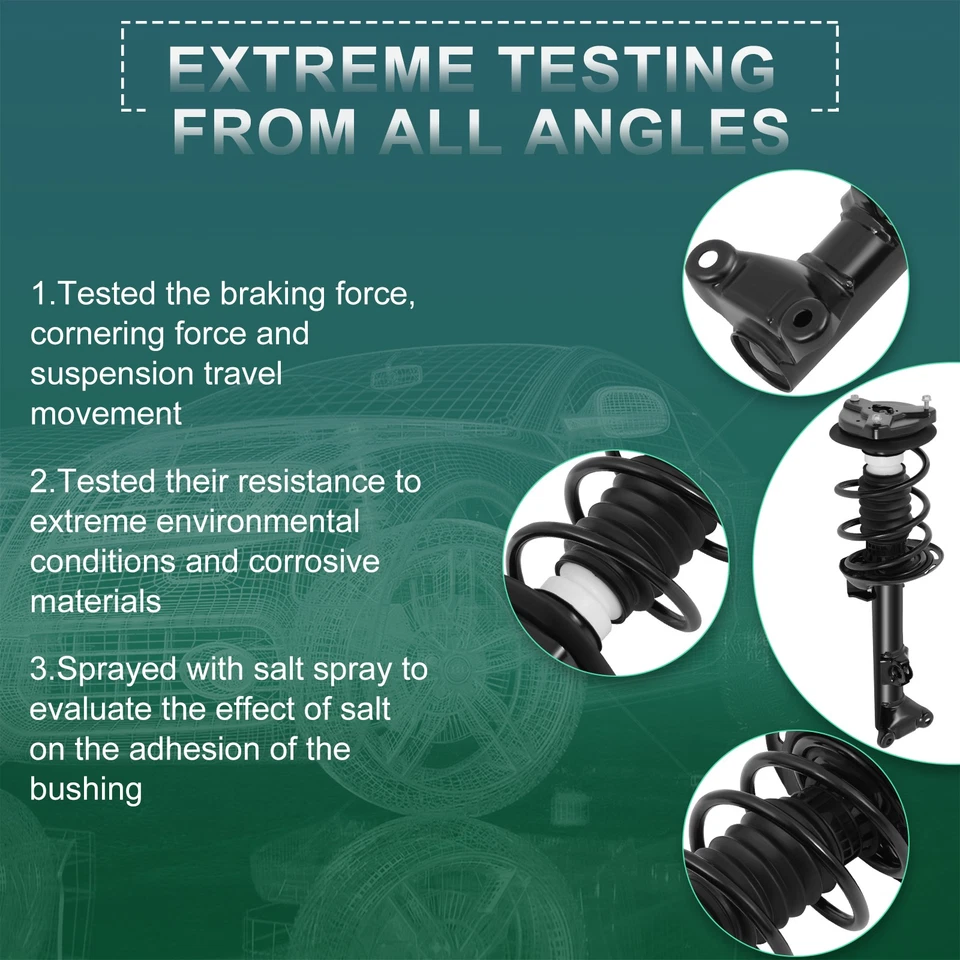 2x Para Mercedes-Benz C230 C250 C300 C350 Puntales Delanteros Completos y Muelles y Soportes Foto 2 de 4