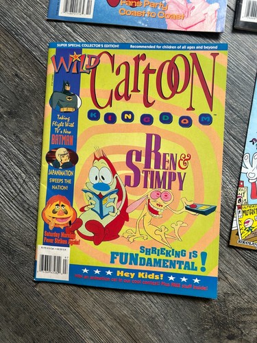 Ren & Stimpy Magazine Comic Lot Nicktoons Wild Cartoon Kingdom Film Threat - Picture 3 of 6