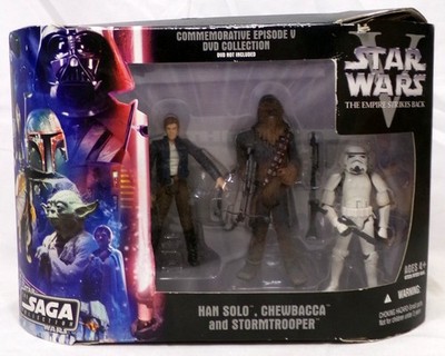 Star Wars Saga Episode V DVD Collection 3-Pack 3.75'' Figures Hasbro 2006