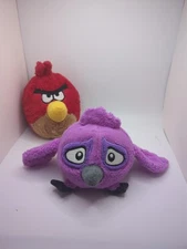 Rio 6” Purple Caged Bird Angry Birds Plush Stuffed Animal NO SOUND