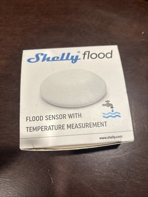 Shelly Flood | Wireless Sensor with Temperature Measurement | White