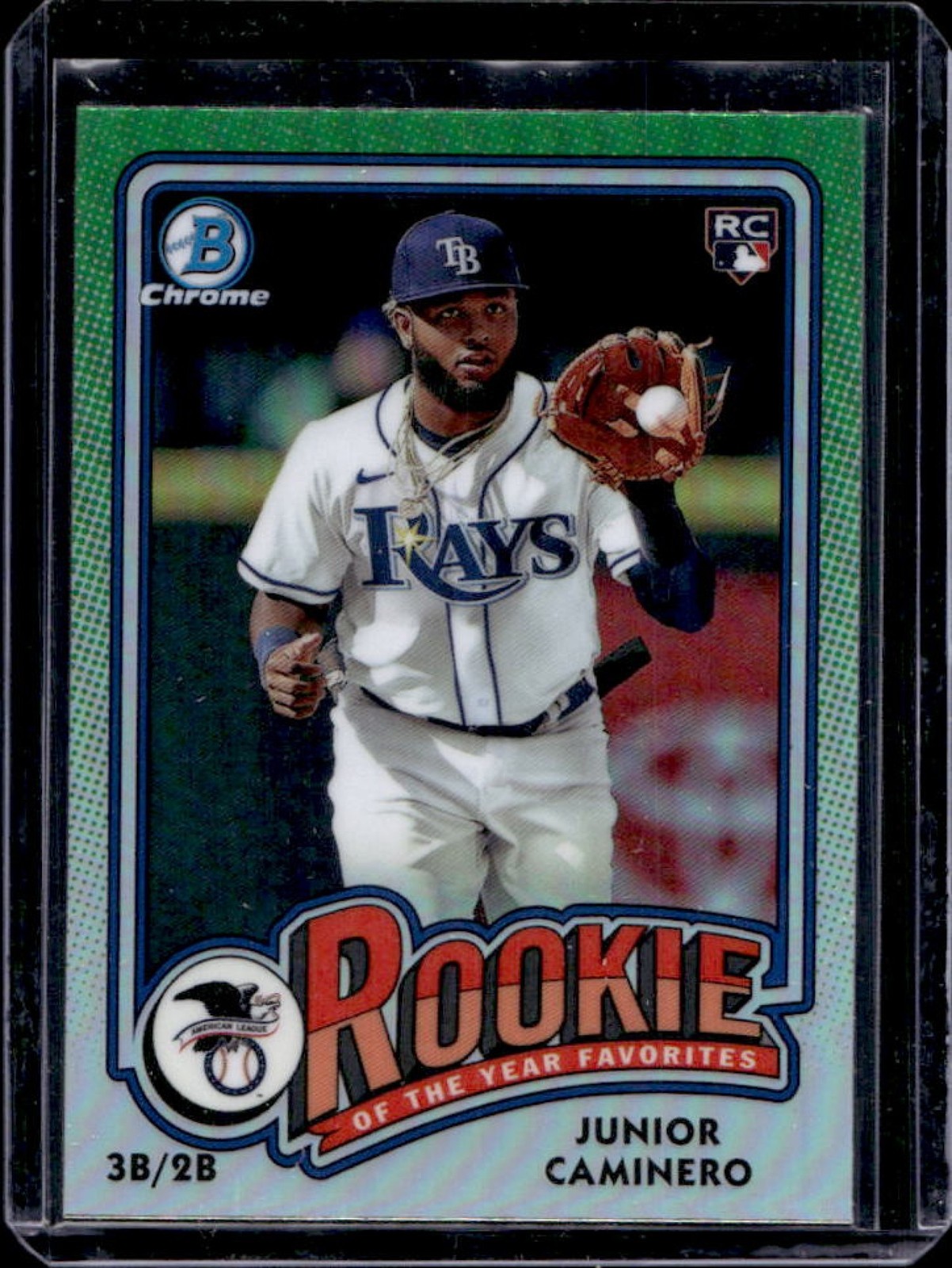 2024 Bowman Junior Caminero Rookie of the Year Favorites Chrome RC #ROY-8 Rays