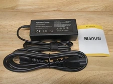 Replacement AC Adapter Laptop Charger SK90190342 Black Tip 1 Dot  19 V  3.42 A