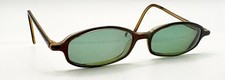 Vintage Emporio Armani 591 312 Black Oval Sunglasses FRAMES ONLY Italy