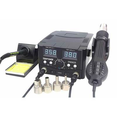 #ad TP8582D 70W Soldering Iron and 750W SMD Hot Air Rework Station $86.49