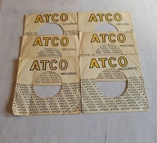 45 RPM 7" RECORD SLEEVES CO. SLEEVE 6 PACK SEE PHOTOS ATCO Records SLV308