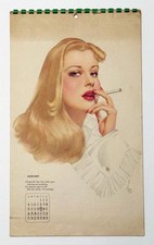 Esquire 1942 Twelve Month Pinup Girls Calendar Military WWII