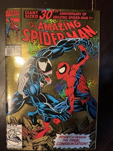 Amazing Spider-Man # 375, 1993, Foil Cover, NM+ 9.6!  We Combine Shipping!