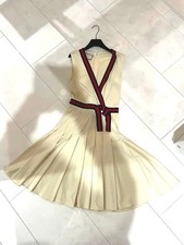 GUCCI Dress Women's Formal Beige Size M Elegant Design 6 Years Old from Japan 4F