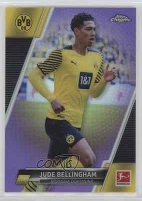 2021 Topps Chrome Bundesliga Purple Refractor 201/299 Jude Bellingham #31 0t30