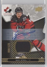 2018 Upper Deck Team Canada Juniors Premium Swatch 68/125 Sam Steel #13 Auto i9i