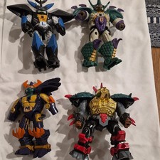 TMNT Cyber Samurai Mike, Leo, Donnie, Bebop  1994 Lot 4 Vintage Action Figures