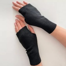 Pulswärmer Hand-Stulpen mit Woll-Anteil Warme Fingerlose Handschuhe Handwärmer