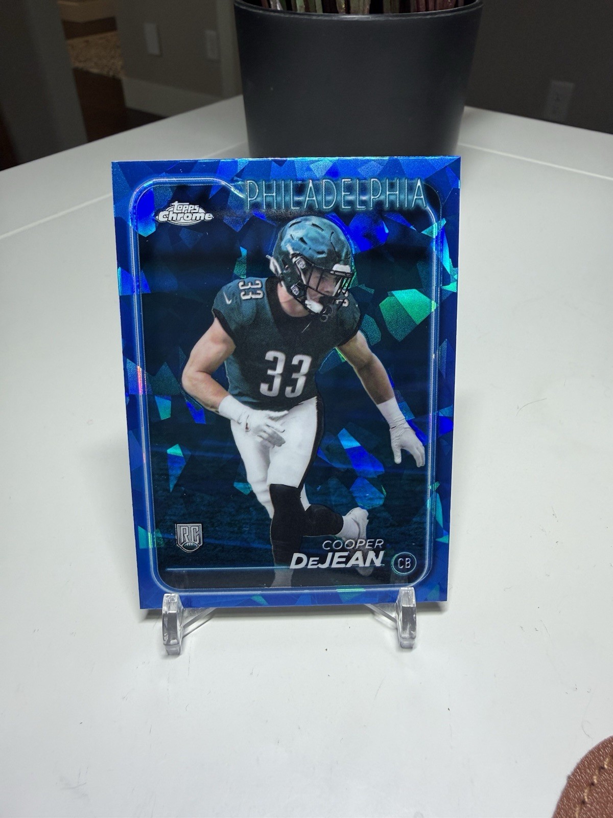 Cooper Dejean 2024 Topps Chrome Sapphire RC Eagles 232