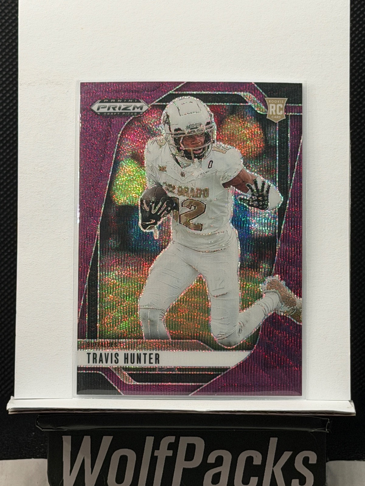 2025 Panini Prizm Draft Picks - Travis Hunter #21 Purple Wave Prizm (RC)