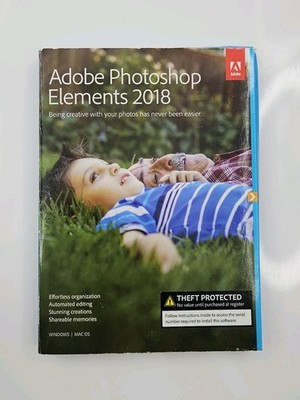 Adobe Photoshop Elements 2018 NEW SEALED