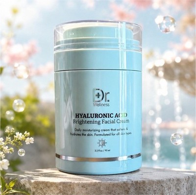 Dr. Wellness Hyaluronic Acid Facial Cream Brightening Hydrating 3.2 fl oz