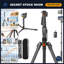 75" Aluminum Camera Tripod Monopod with Remote - Lightweight Portable
