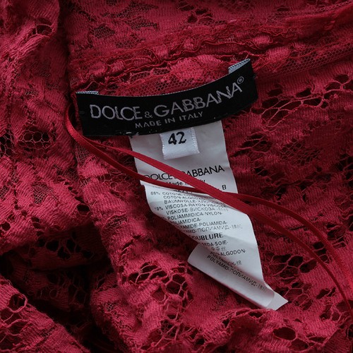 Top Dolce & Gabbana Rosso in pizzo 55 66 138316824 - Foto 3 di 4