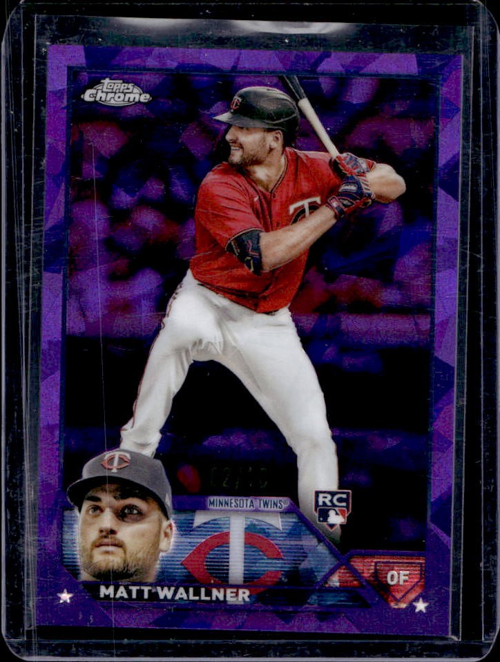 2023 Topps Chrome Sapphire Matt Wallner RC Purple Rookie #2/10 Twins