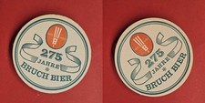 Bruch Bier 275 Jahre grüner Kreis Brauerei Bierdeckel Bier